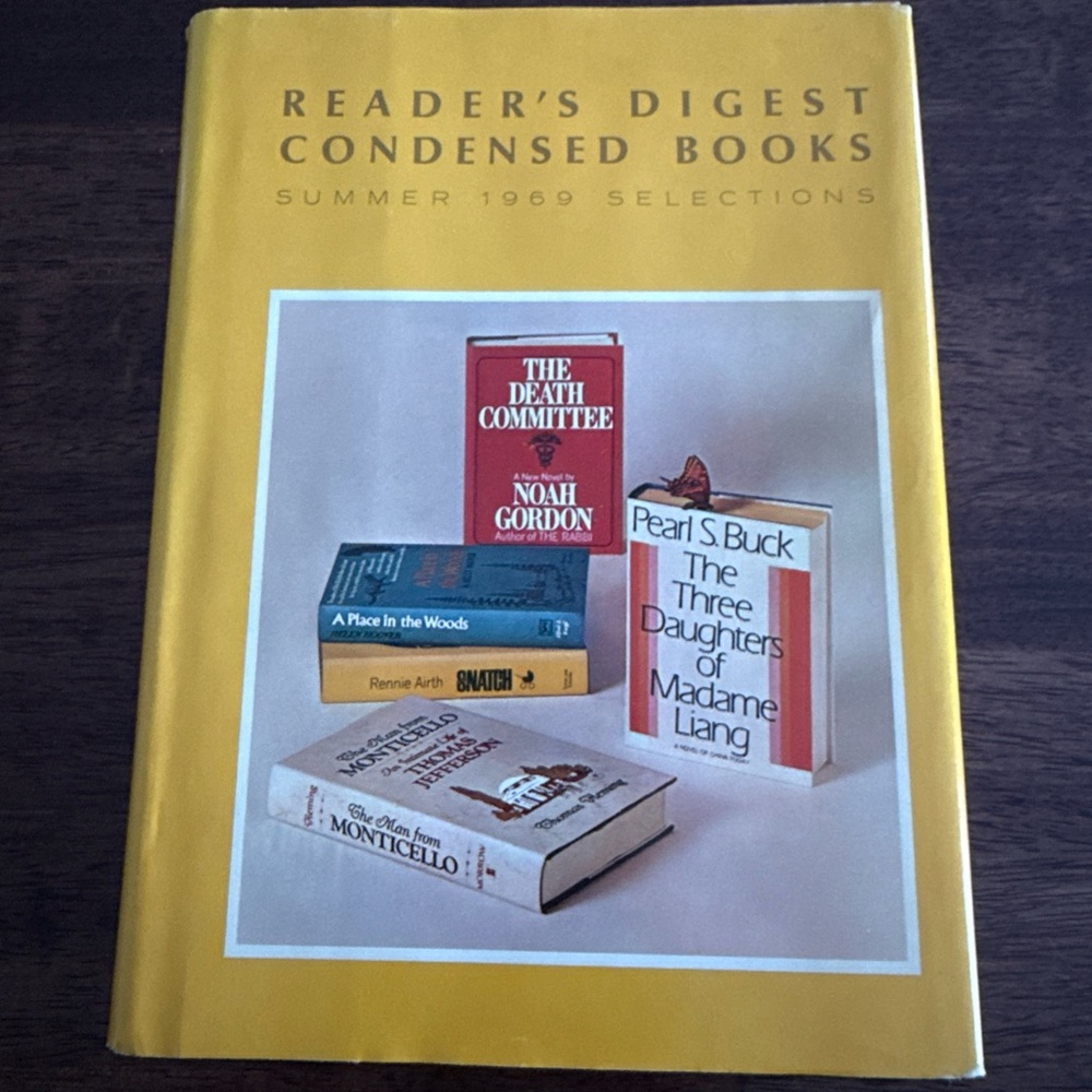 Readers Digest Condensed Books Hardcover Summer 1969 Selections